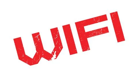 Wifi rubber stamp Stock-Illustration