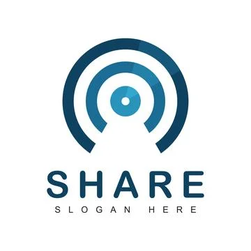 Wifi sharing logo icon. Stock Illustration