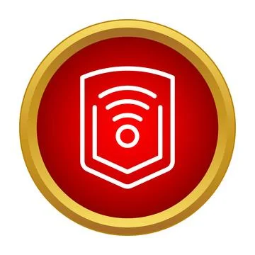 Wifi shield representing wireless network security and protection Stockillustratie