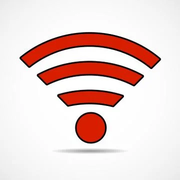 Wifi sign. Wireless network icon. Wifi zone Stock Illustration