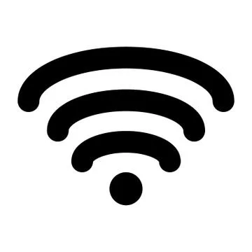 Wifi solid icon. Internet vector illustration isolated on white. Signal glyph Stock Illustration