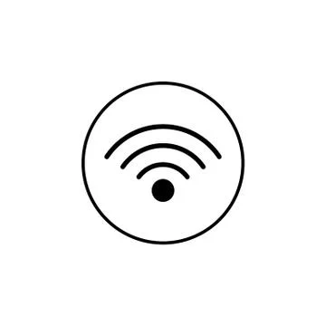 Wifi solid icon, mobile sign and hotspot, Stock Illustration