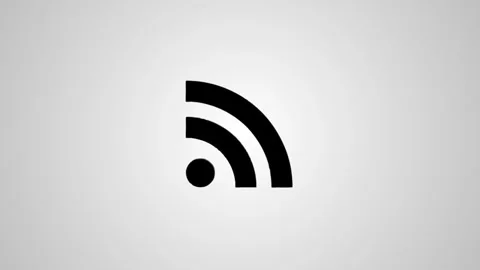 Wifi symbol animating on a white background internet connection concept tec.. Stock Footage 346496290