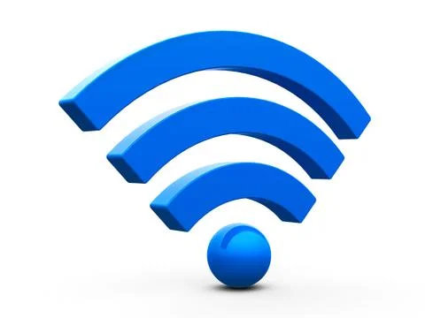 WiFi symbol isometry Stock Illustration