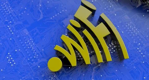 WiFi Technology Background Stock Illustration