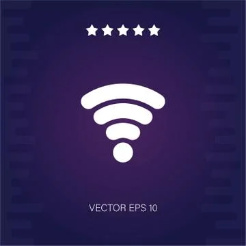 Wifi vector icon Stock Illustration