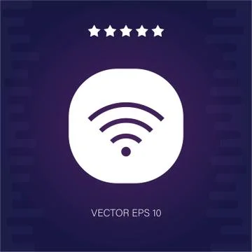 Wifi vector icon Stock Illustration