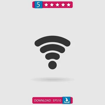 Wifi vector icon Stock Illustration