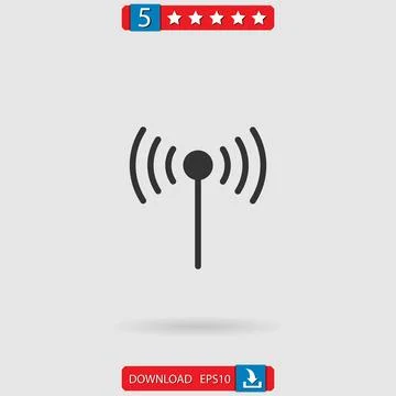 Wifi vector icon Stock Illustration