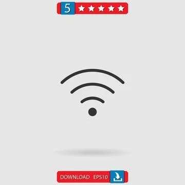 Wifi vector icon Stock Illustration
