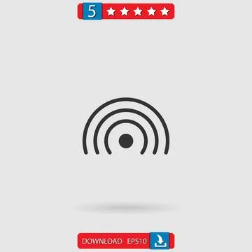Wifi vector icon Stock Illustration