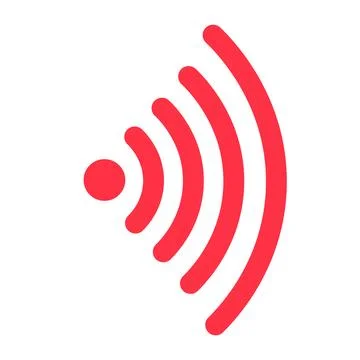 WiFi Wave Technology Wireless Router Robust Signal Stock Illustration