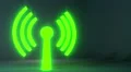 Wifi wireless internet netrwork net connection icon logo wi-fi wi fi HD Footage