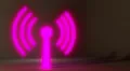 Wifi wireless internet netrwork net connection icon logo wi-fi wi fi HD Footage