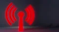 Wifi wireless internet netrwork net connection icon logo wi-fi wi fi HD Footage