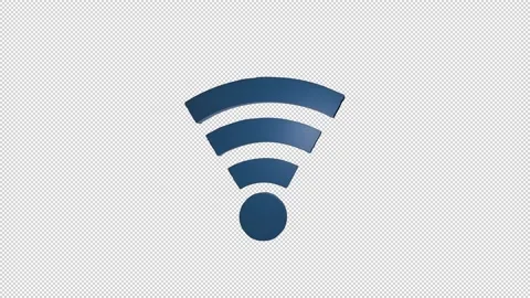 WiFi Wireless Internet Symbol Stock Footage 150299547