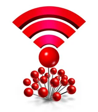 Wifi wireless location Иллюстрация