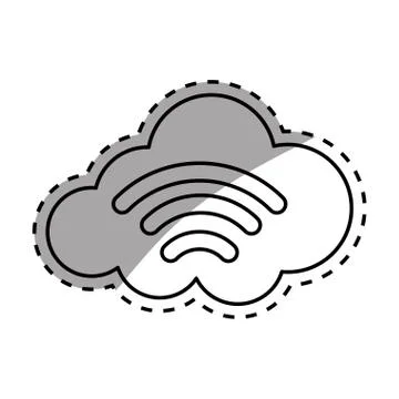 Wifi zone antenna Stockillustratie