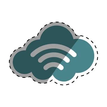 Wifi zone antenna 스톡 일러스트