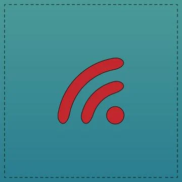 WiFi zone computer symbol Illustrazione stock