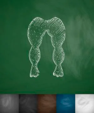 Wig braids icon. Hand drawn vector illustration Illustrazione stock