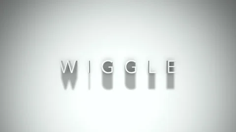 Wiggle 3D title animation with shadows on a white background 库存影片 297390104