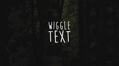 Wiggle text Stock After Effects