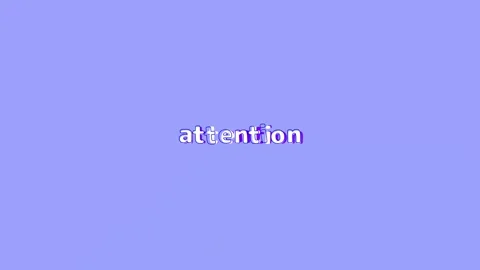 Wiggle text animation "Attention" with stoke on purple background, alpha channel Video stock 285217206
