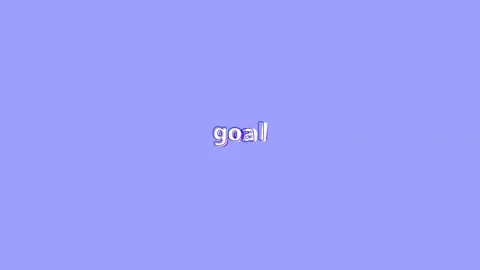 Wiggle text animation "Goal" with stoke on purple background and alpha channel Video stock 285217191