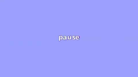 Wiggle text animation "Pause" with stoke on purple background, alpha channel Video stock 285217266