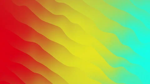 Wiggle wave animation rainbow Stock Footage 239401278