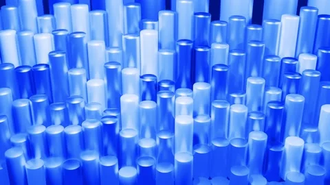 Wiggling abstract columns as abstract looping background for analytical programs Stock Footage 142988838