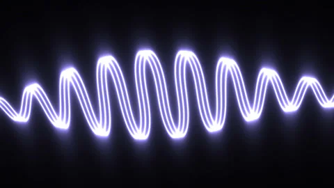 Wiggling Waves of White Light Pulsating Stock Footage 139740818