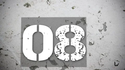 Wiggly countdown Stock Footage 40769746