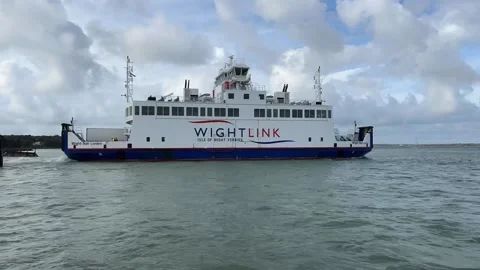 Wight Link Ferry in Timelapse Video stock 228501100