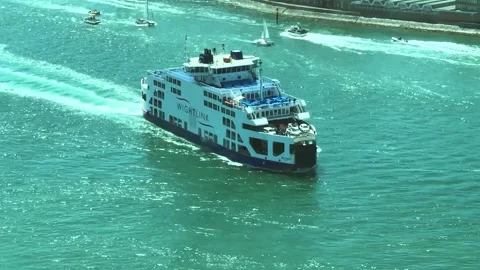 Wightlink car ferry Stock Footage 155706770