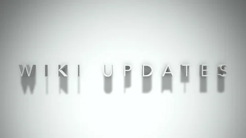 Wiki updates 3D title animation white text on a white background Stock Footage 299757832
