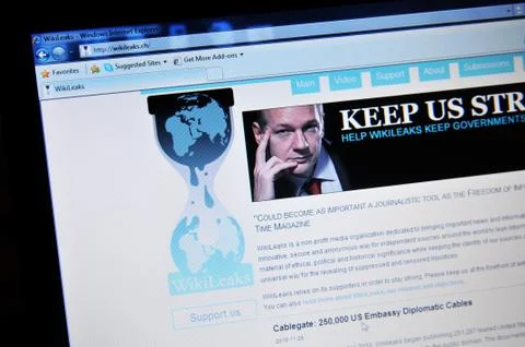 WikiLeaks Foto stock