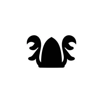Wiking hat icon. Simple style Wiking theme poster background symbol. Wiking.. Stock Illustration