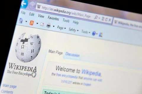 Wikipedia  page Stock Photos