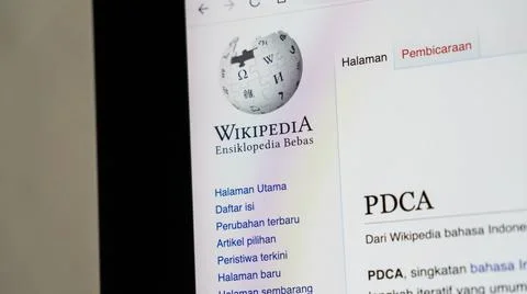 Wikipedia website Stock Photos