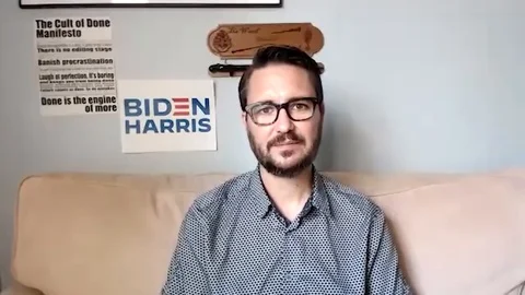 Wil Wheaton talks to Stefan Pape about his new movie Rent-A-Pal - 2020 Stock Footage 140202160