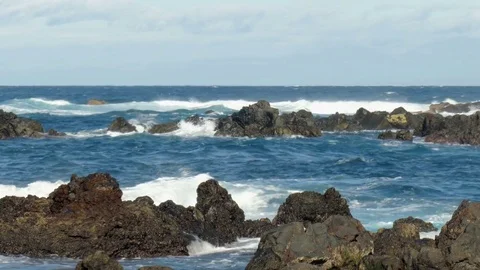 Wild and rough coastline Stock Footage 71977042