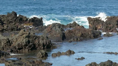 Wild and rough coastline Stock Footage 72947049