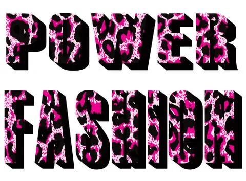 Wild animal pattern background typography Stock Illustration