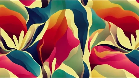 Wild animal skins patchwork wallpaper abstract 2d illustrated fur seamless Stock Footage 220114501