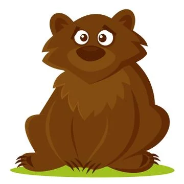 Wild animals. Bear Vector Stock Illustration