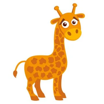 Wild animals. Giraffe Illustrazione stock