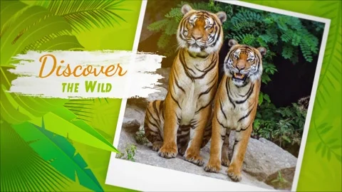 Wild Animals Nature Slideshow  After Effects	Stock