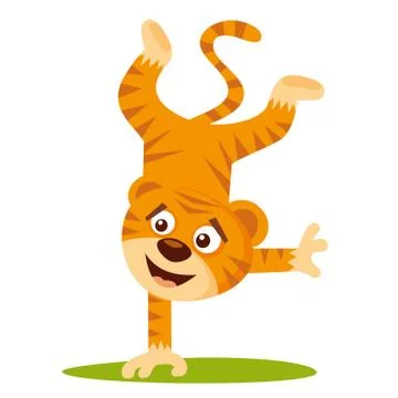 Wild animals. Tiger Wildlife Vector Illustrazione stock